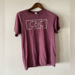 GBIG sorority short sleeve purple tee shirt